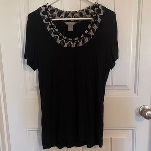 Investments Top L Black and Cream